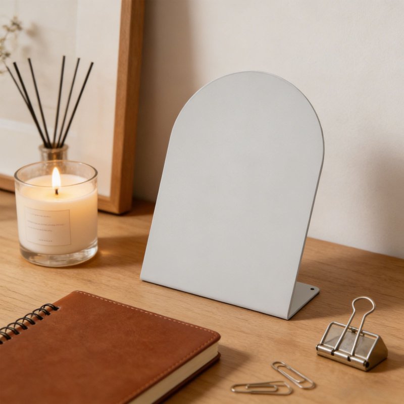 Black Metal Magnetic Message Board – Reusable Dry-Erase Memo Reminder Board for Home, Office, School