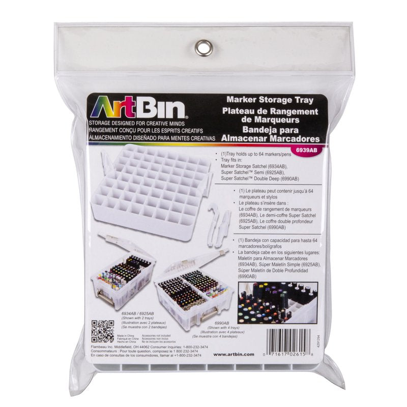 ArtBin Marker Storage Tray for 64 Markers - Organizer & Transport