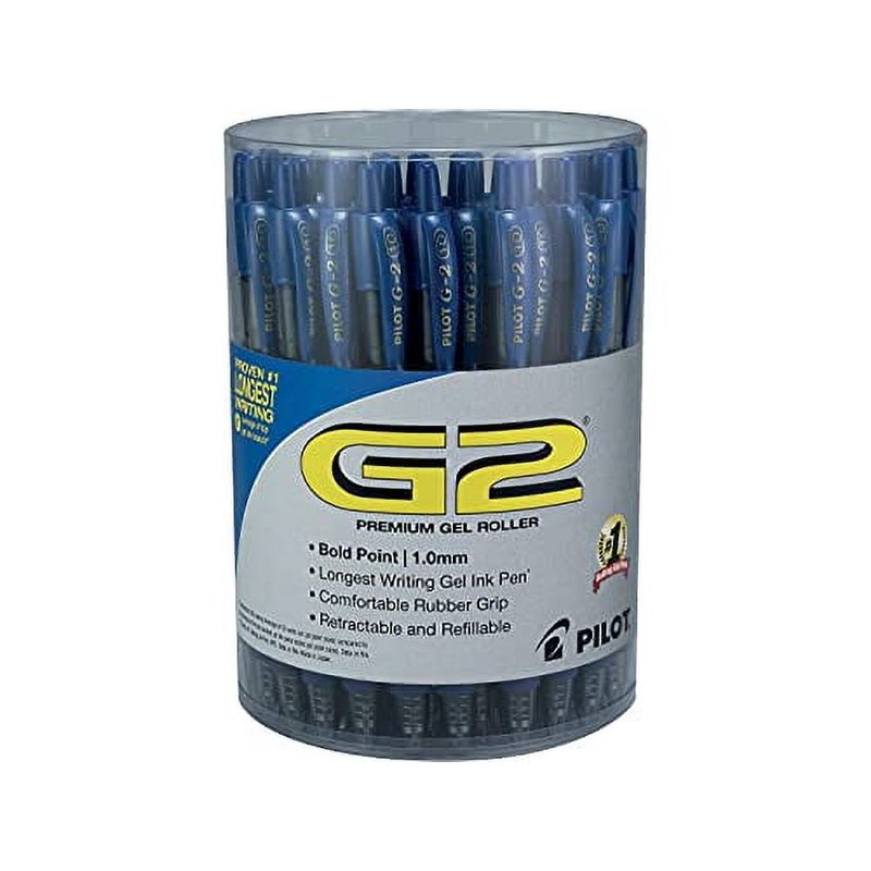 Premium Retractable Gel Pen 1mm Blue Ink Smoke Barrel Pack of 36