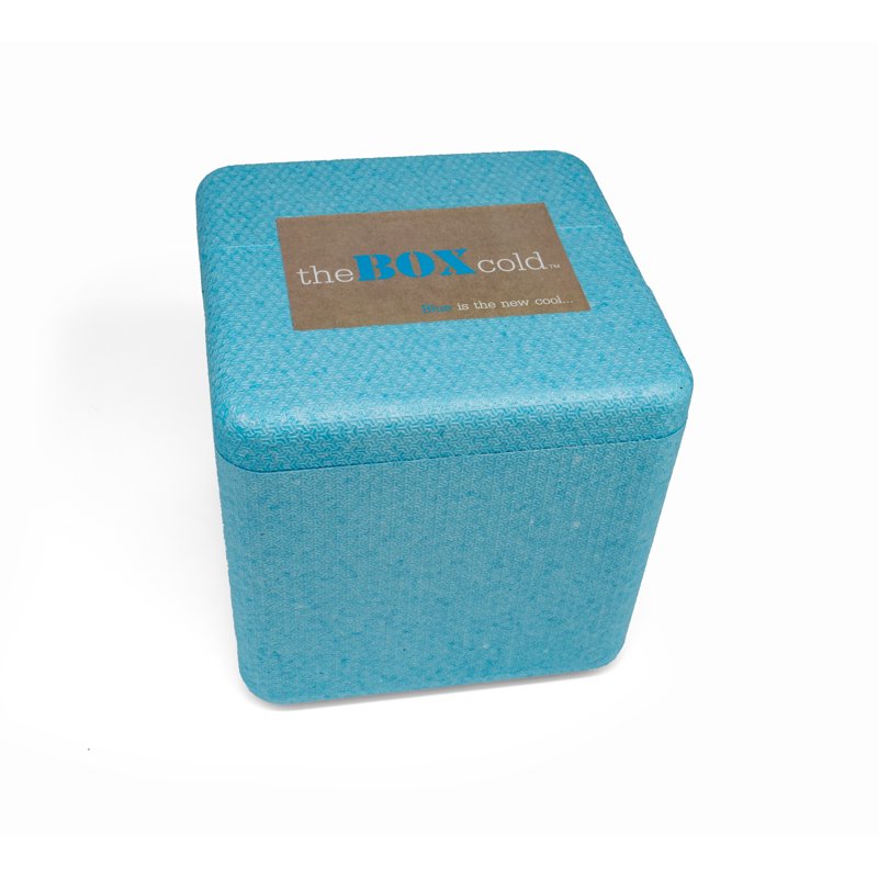 Insulated Cold Shipping Box with Foam Cooler - Reusable & Recyclable