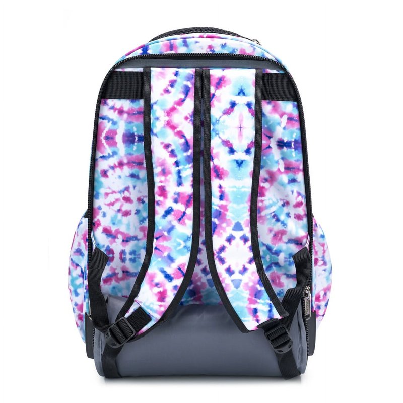 Heavy Duty Rolling School Backpack with Wheels & Organizer - Pastel, Unisex