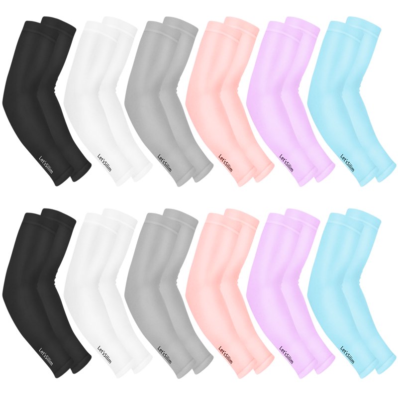 UV Sun Protection Cooling Arm Sleeves Unisex Sports Cover 12 Pairs