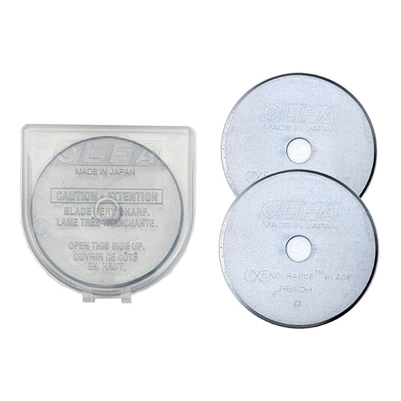 Rotary Blade 60mm Endurance for Fabric Cutting - 2 Pack