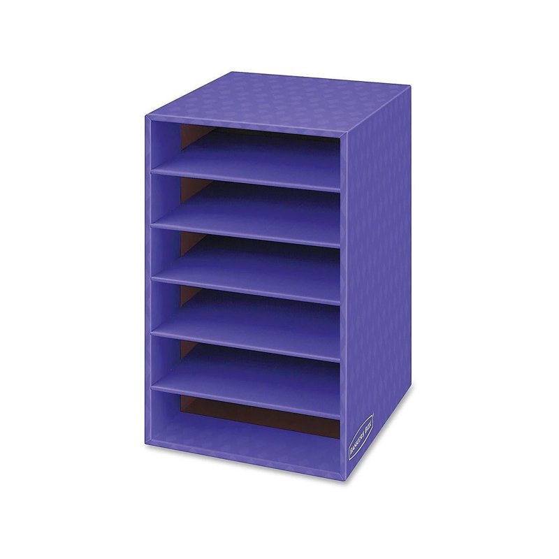 Classroom Organizer with 6 Shelves - Purple Storage Shelf for Kids & Office