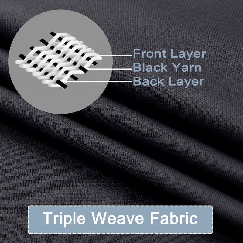 Blackout Window Curtains Set of 2 - Thermal Insulated Room Darkening Drapes