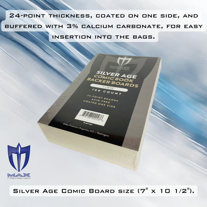 Comic Book Bags and Boards Set - Clear 100 Pack for Collectors