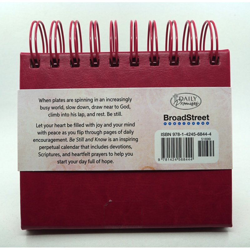 Be Still & Know Perpetual Calendar Inspirational Wall Decor