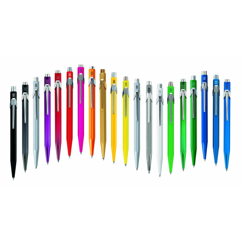 Metal Fluorescent Orange Ballpoint Pen - Swiss Made Iconic Writing Instrument