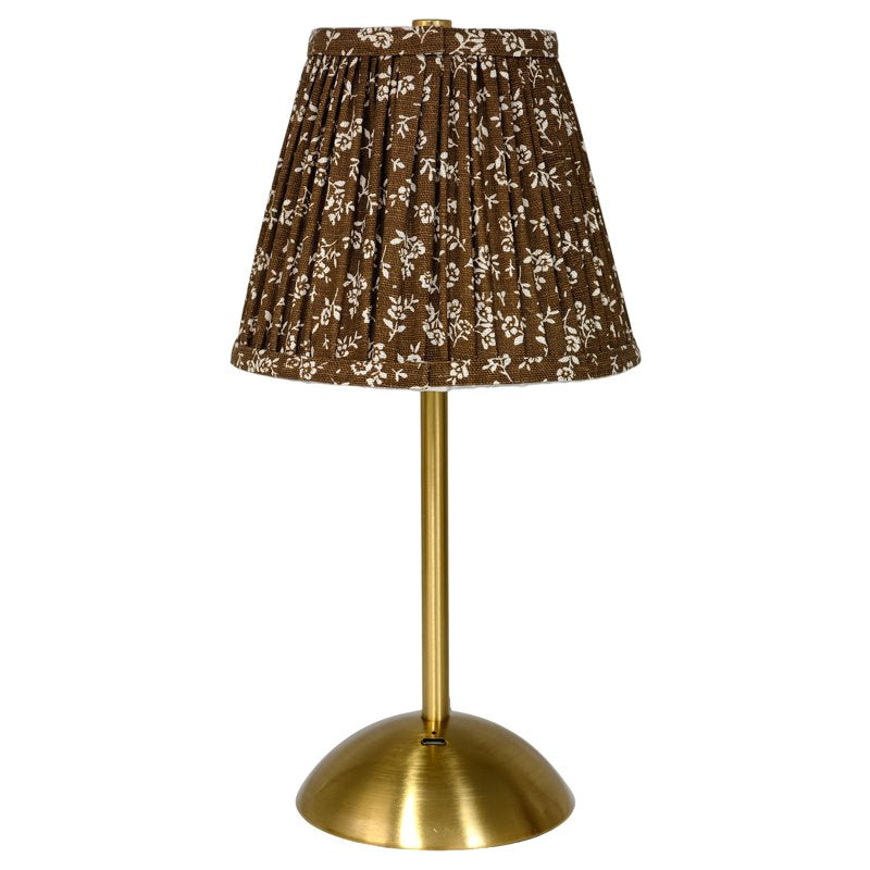 Rechargeable Table Lamp with Floral Pattern - Cordless, Touch Control, 3 Light Temperatures