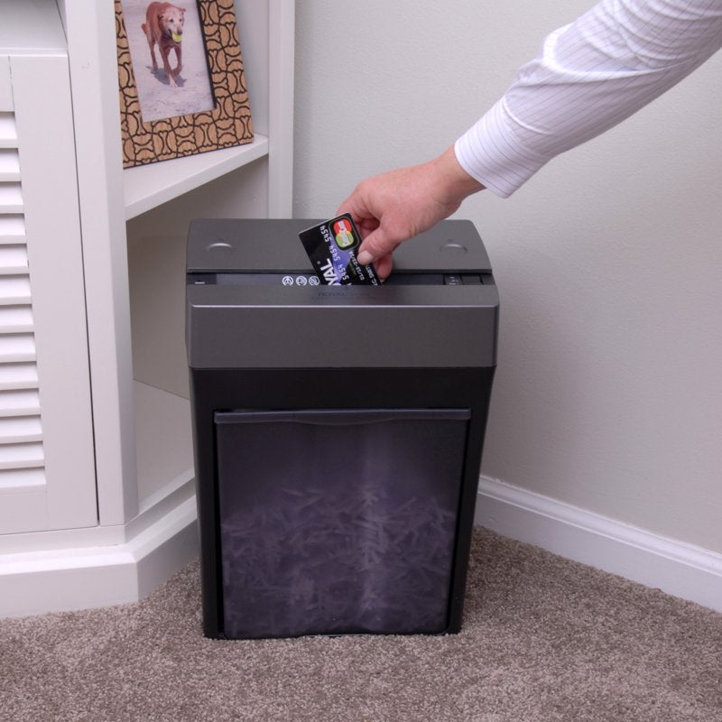 Crosscut Paper Shredder 8-Sheet with Pullout Basket for Home Office