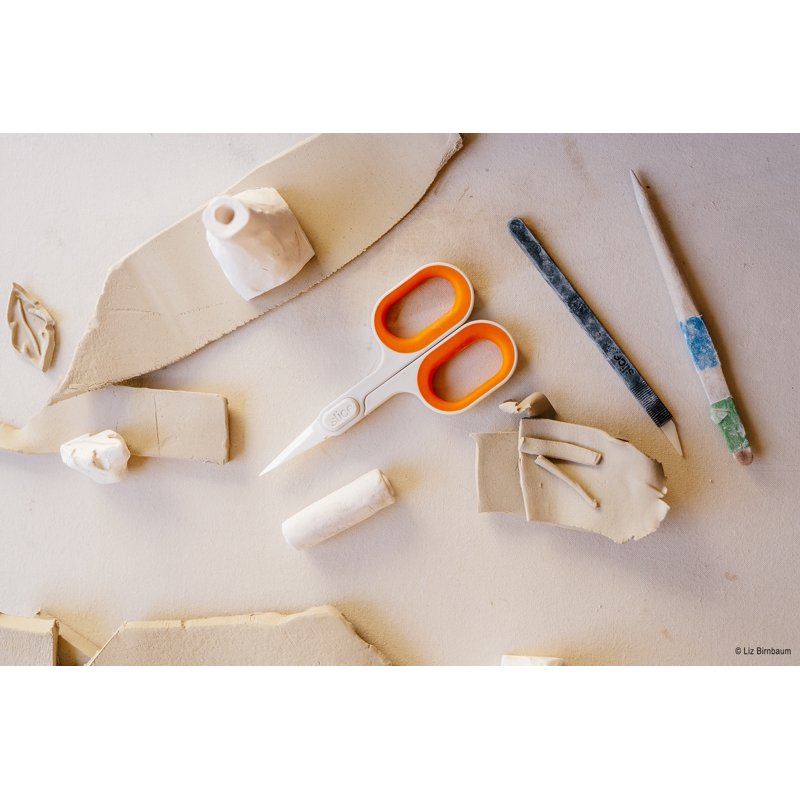Ceramic Scissors Pointed Tip Food Grade Rust-Resistant Finger-Friendly Blades