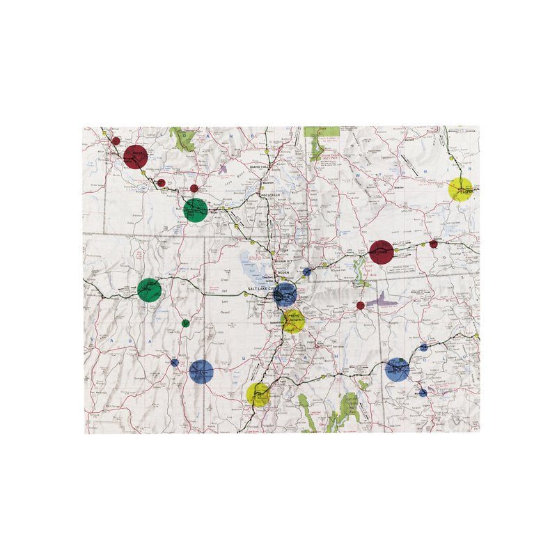 See-Through Color Dot Stickers 3/4 Inch - 1,015 Removable Labels for Office & Organization