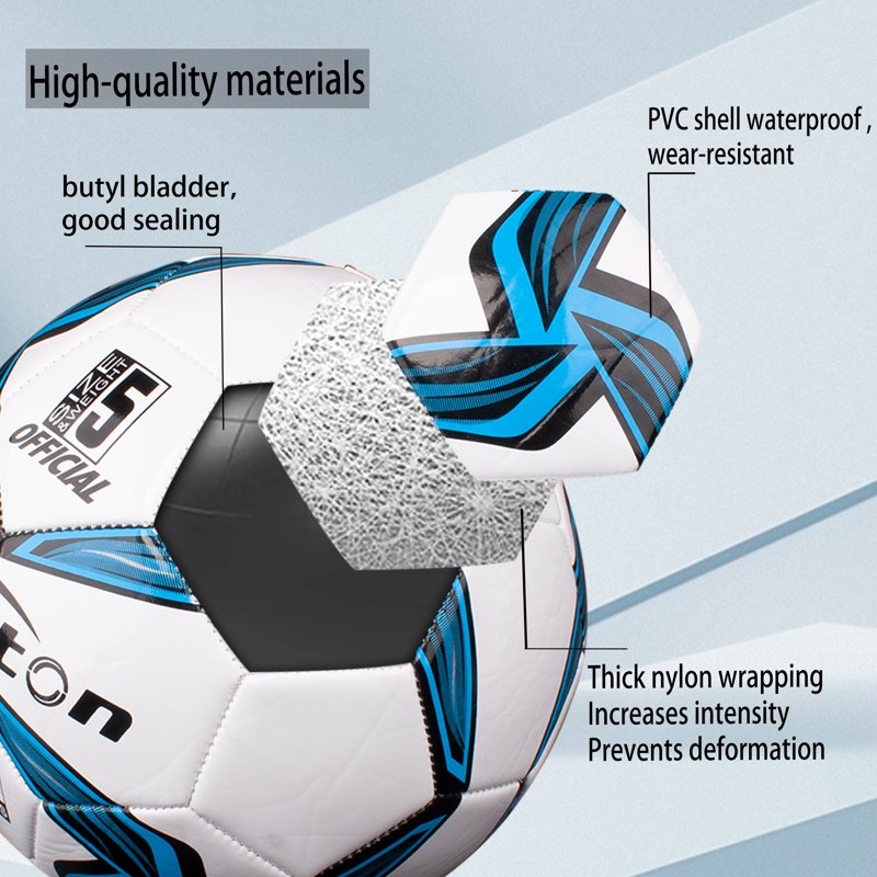 Size 5 Soccer Ball for Training & Match – Includes Pump | Senston