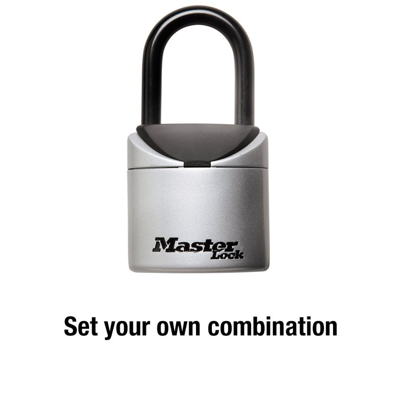 Portable 3-Digit Combination Lock Box - Vinyl Covered Steel, Over Door Mount