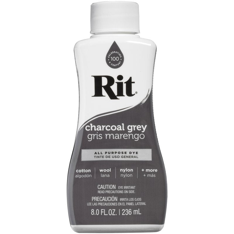 Liquid Fabric Dye - Charcoal Grey 8oz Pack of 3 for clothing & home decor