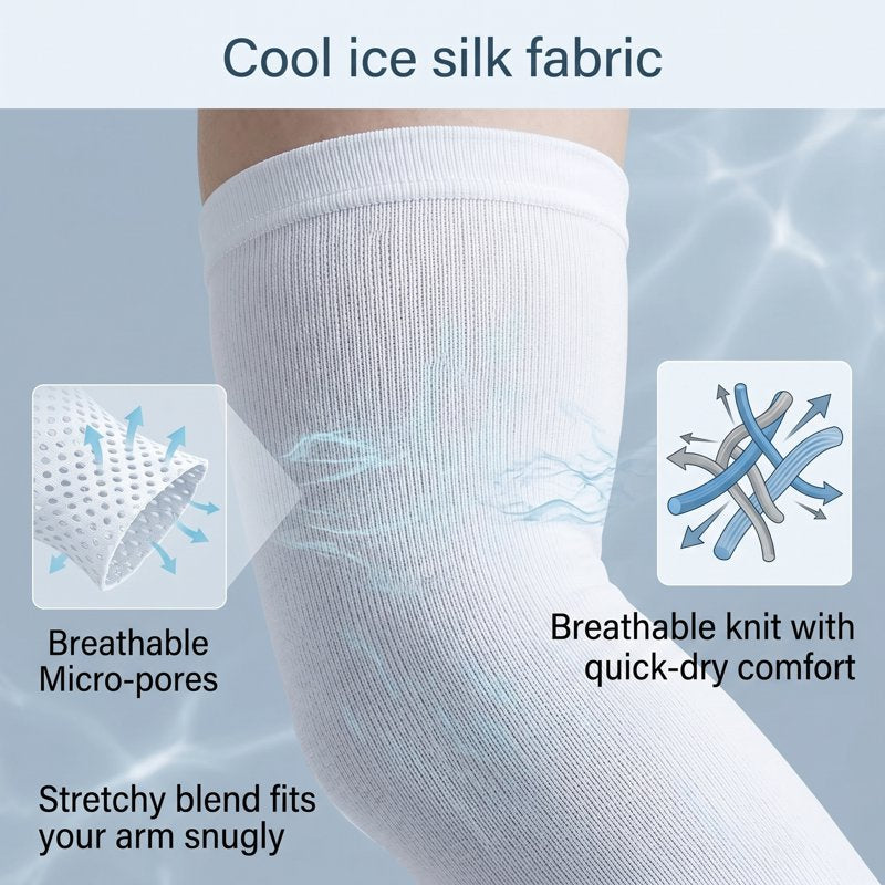 Cooling UV Protection Arm Sleeves Pack - Breathable Compression Sports Guards