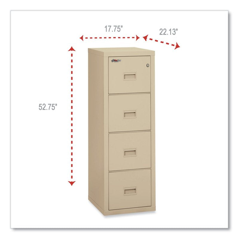 Fire-Resistant 22-Inch File Cabinet with High Security Lock