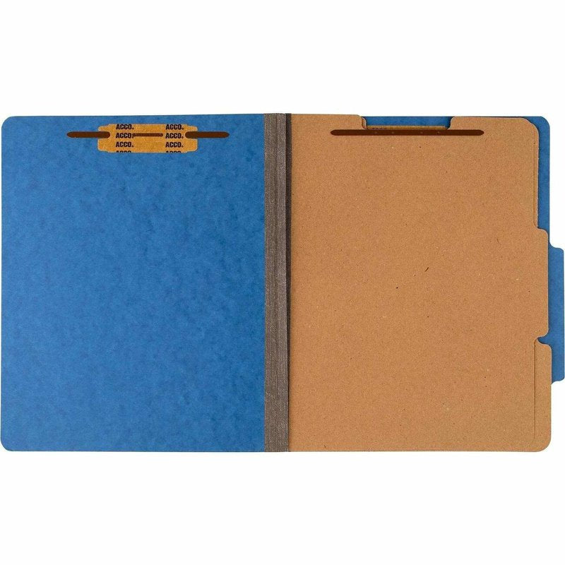 6-Part Letter Classification Folders Sky Blue - Office File Organizer, 10 Pack