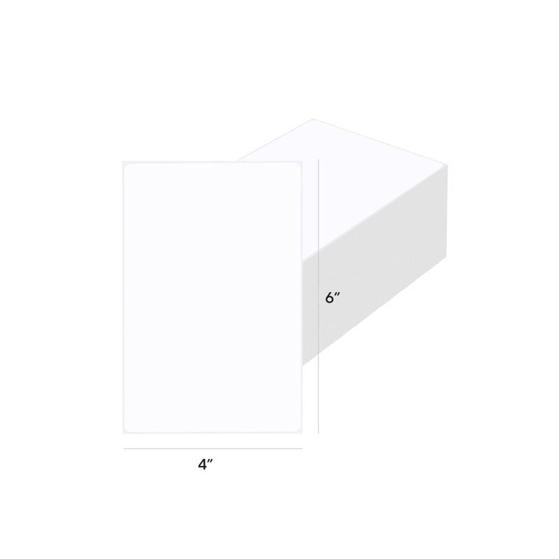 4x6 Shipping Labels - 500 Fanfold Direct Thermal Labels with Ultra-Strong Adhesive