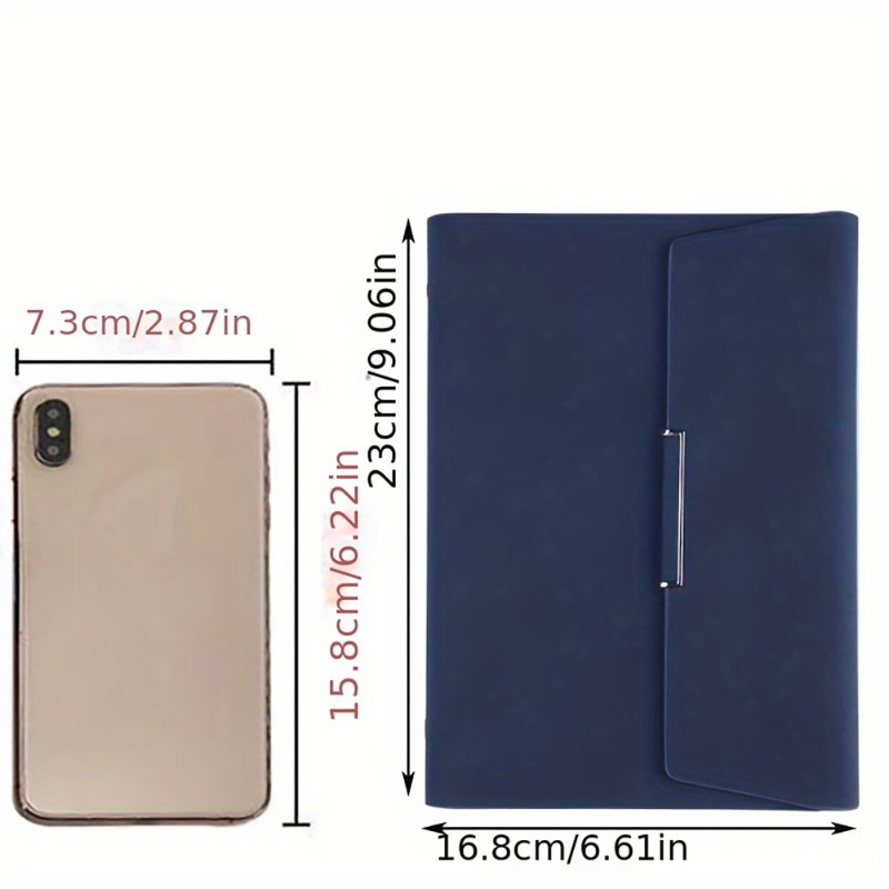 Refillable A5 Leather Notebook with Ring Binder, Card Holder & Pen Loop