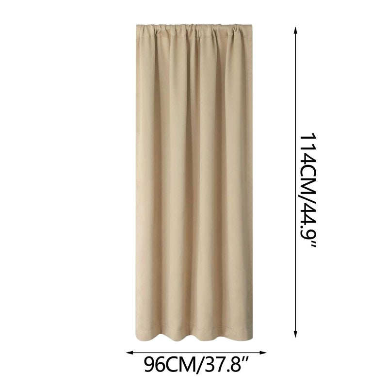 Blackout Room Darkening Curtains 38x45 Inch Thermal Insulated Panel - Multiple Colors