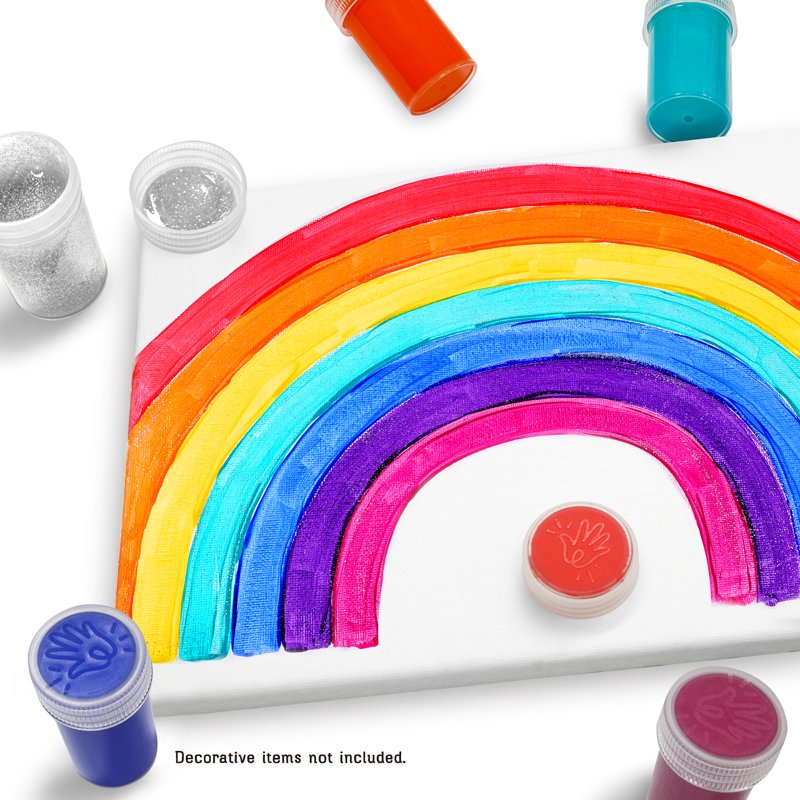 Washable Tempera Paint Set - 24 Non-Toxic Bright Colors for Kids Art