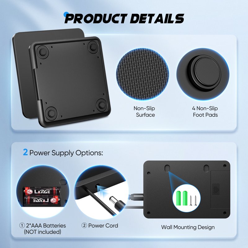 Digital Postal Scale 440 lb Heavy-Duty Shipping & Package Weighing Scale with Tare & LCD Display