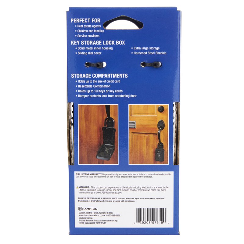 Resettable Aluminum Lock Box with Hardened Steel Shackle - Multiple Pack Sizes