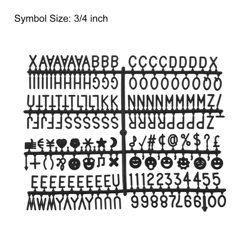 Felt Letter Board Letters and Numbers Set - Changeable Symbols for Message Boards