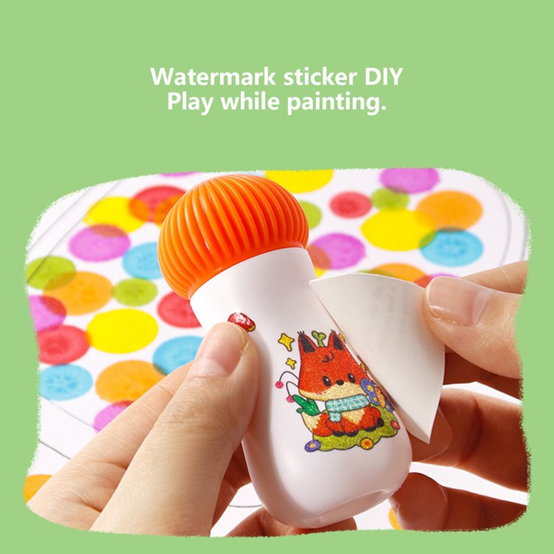 Washable Dot Markers Set - 6 Bright Colors for Kids Art & Crafts