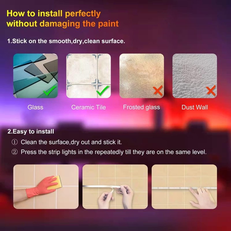 USB Powered RGB LED Strip Lights 100ft with App & Music Sync for Bedroom Decor