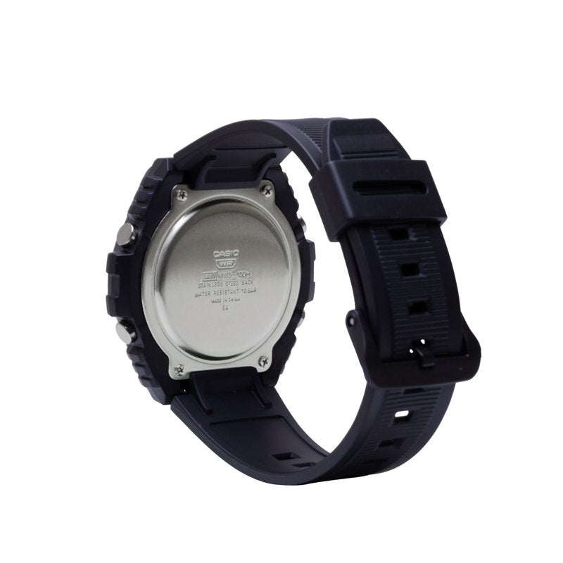 Digital Sports Watch Men Waterproof 100M with Stopwatch Alarm Dual Time