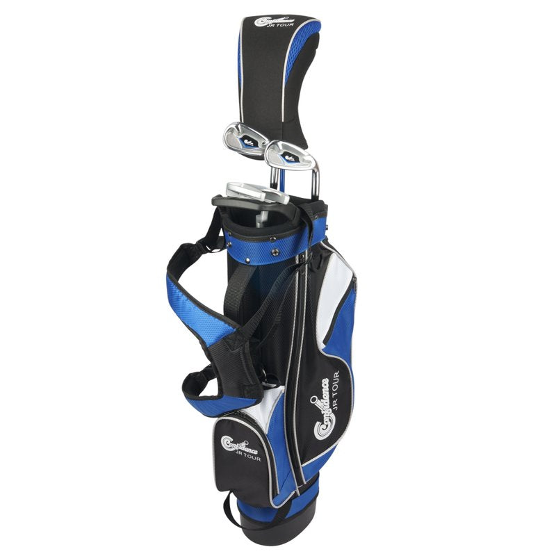 Confidence Junior Golf Club Set for Kids 8-12 with Stand Bag & Head Covers