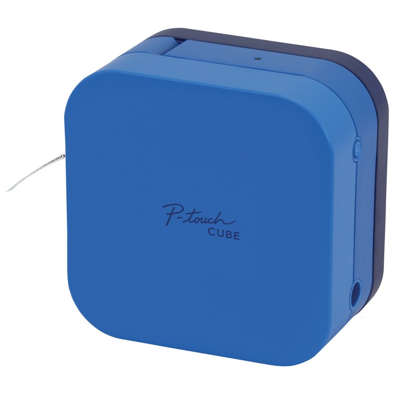 Bluetooth Smartphone Label Maker with Templates - P-Touch Cube Blue