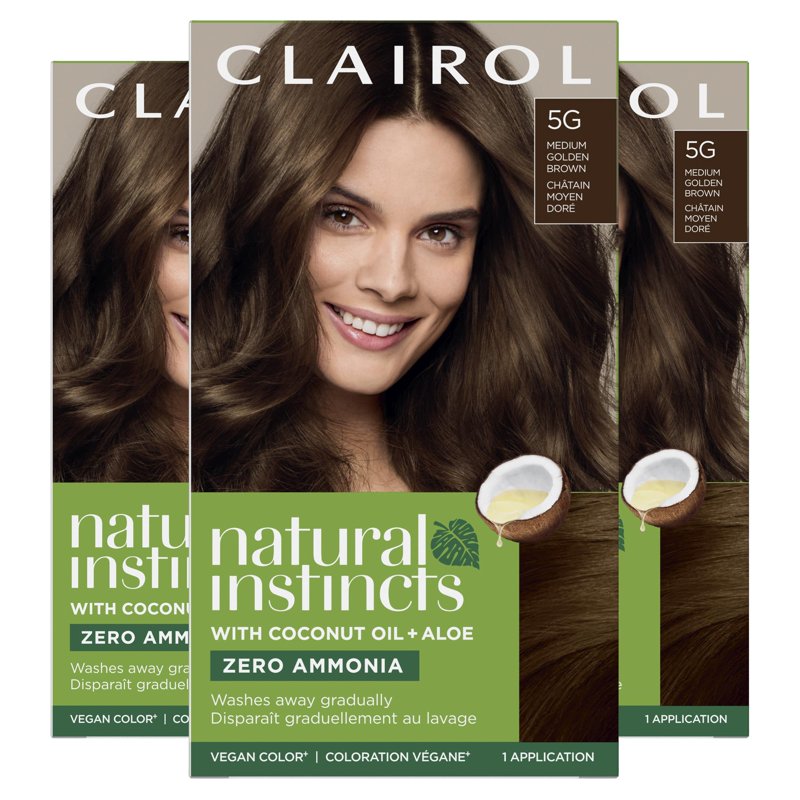 Natural Hair Color Kit with 37 Shades - Gentle, Long-Lasting, No Ammonia