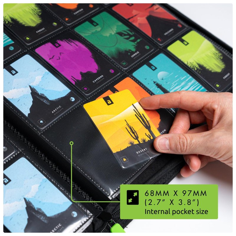 12 XL Pocket Trading Card Binder - Holds 624 Cards, Secure & Water-Resistant