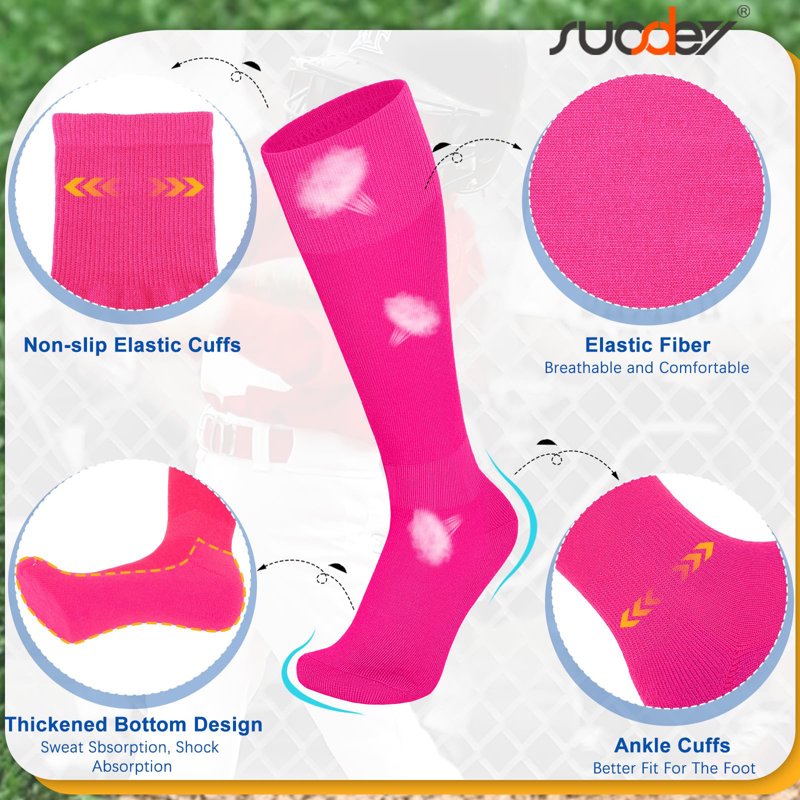 Baseball Socks and Belt Set for Youth & Adults - Softball & Sports Accessories