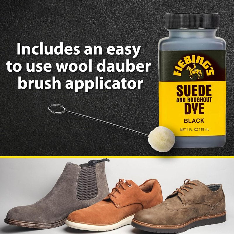 Suede & Leather Dye - Recolor Brighten & Restore Shoes Furniture & Purse - 4 oz