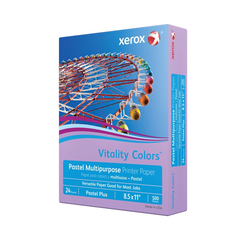 Pastel Multi-Use Printer & Copy Paper - 8.5 x 11, 500 Sheets, Lilac
