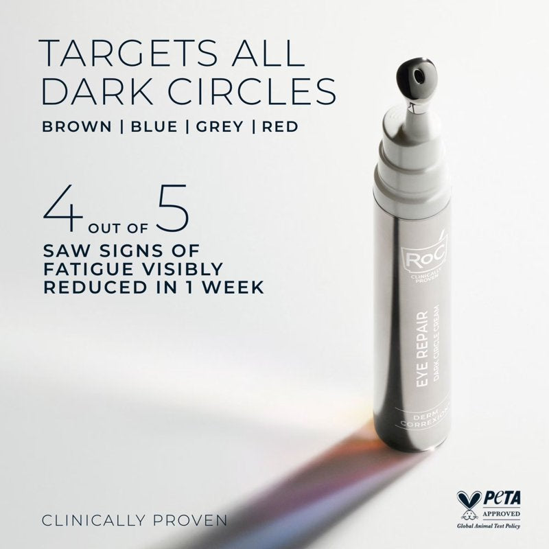 Dark Circle Eye Cream with Retinol & Niacinamide - Brightening Under Eye Treatment, 0.5 fl oz