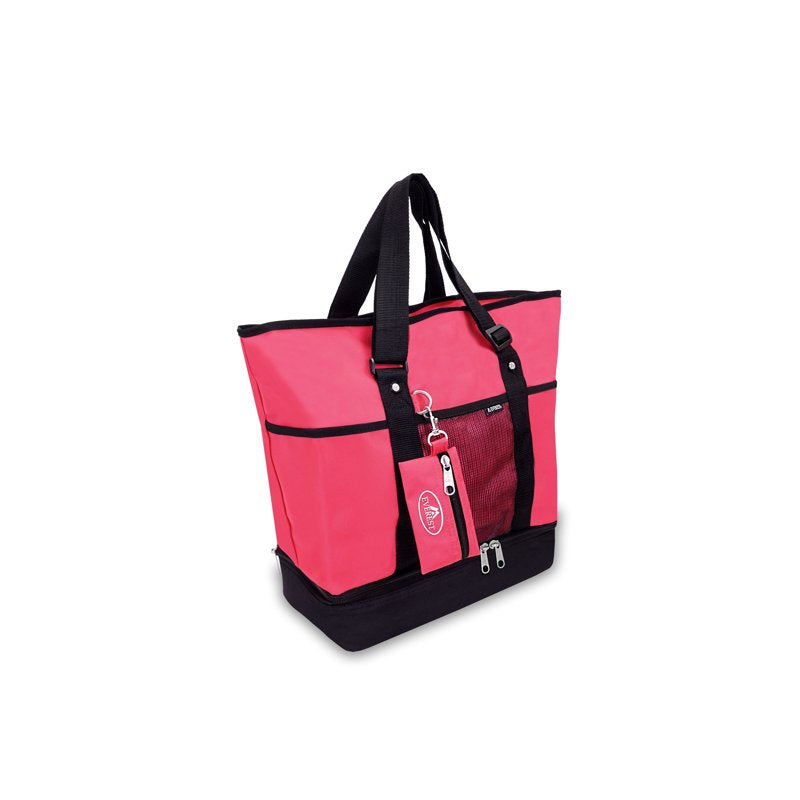 Unisex Deluxe Shopping Tote Bag - Large Insulated Pink Blue Purple Burgundy
