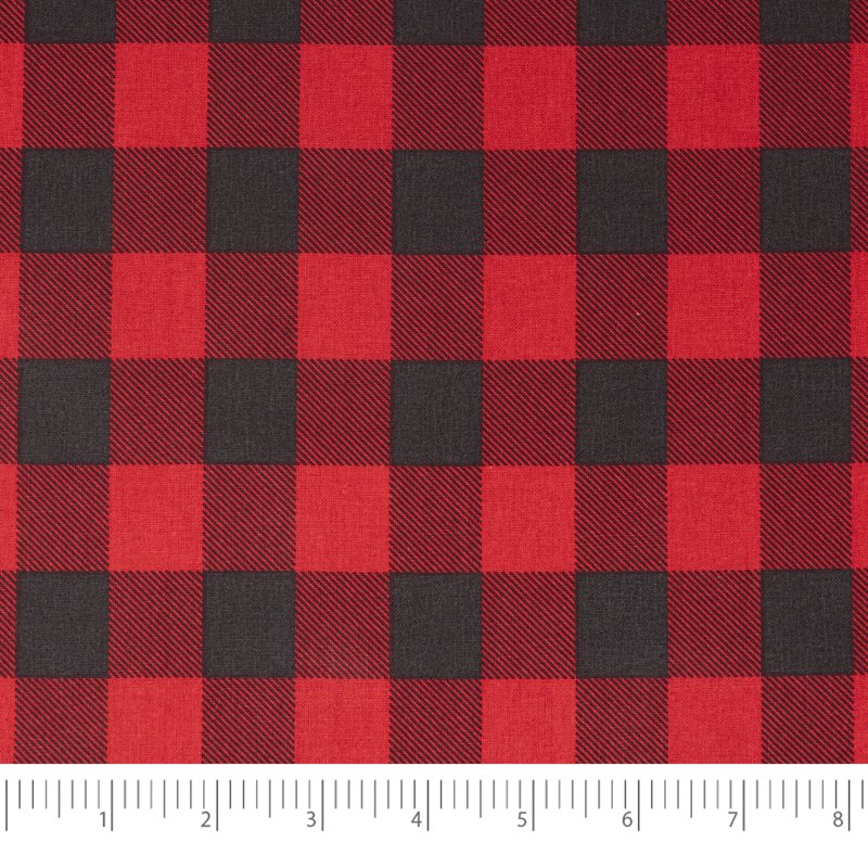 Buffalo Plaid Cotton Fabric 1 Yard - Quilting & Sewing Material