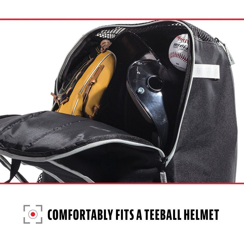 Youth Baseball Bat Pack Bag with Dual Bat Storage and Ventilation