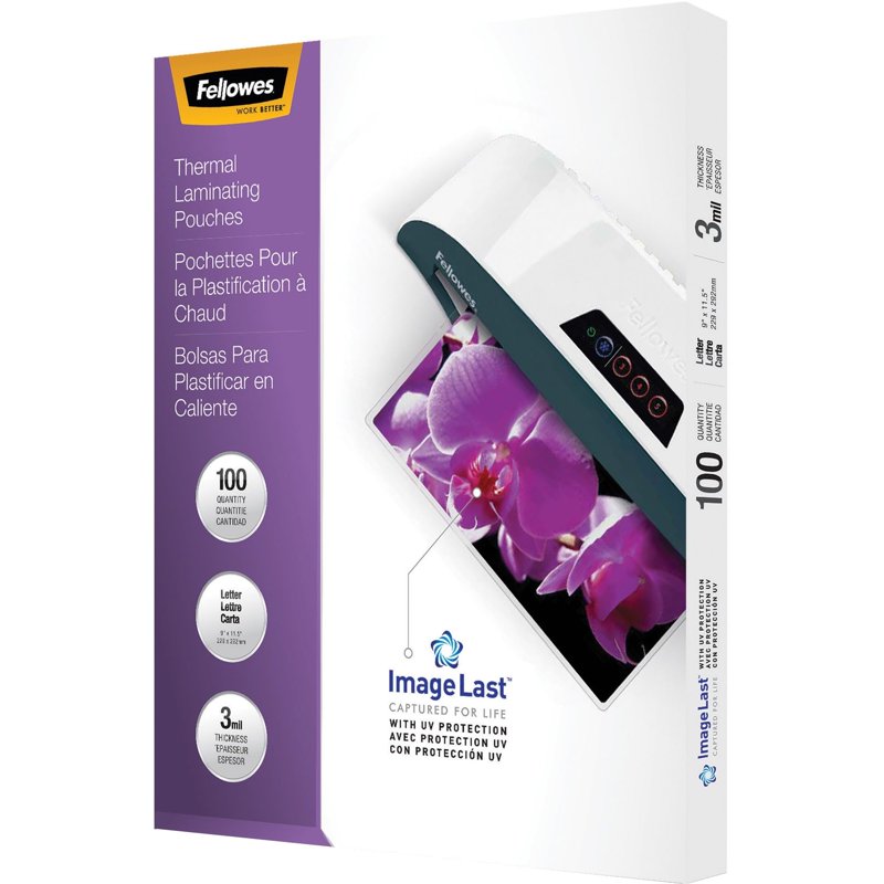 100-Piece Clear Laminating Pouches 3 Mil for Document Protection