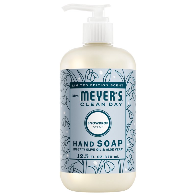 Mrs. Meyer’s Snowdrop Hand Soap 2 Pack - Moisturizing & Garden-Inspired Scent