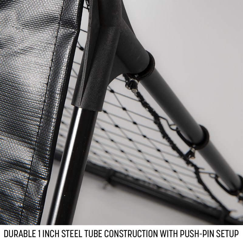 Baseball Rebounder and Virtual Catcher Training Screen - Heavy-Duty Steel Frame