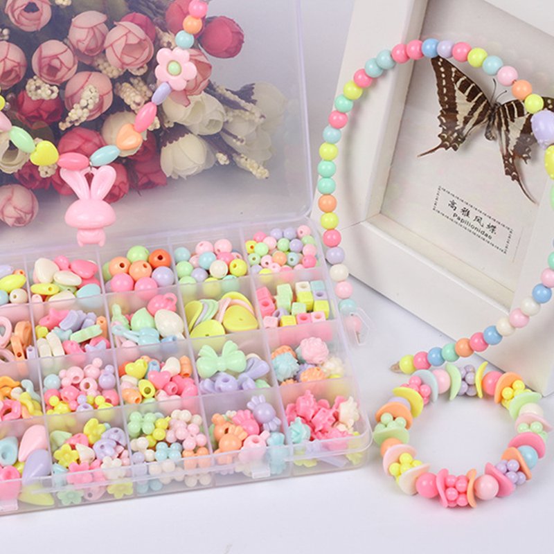 Kids Jewelry Making Kit for Girls Ages 4-8 - Creative Beading Craft Set with Storage Box