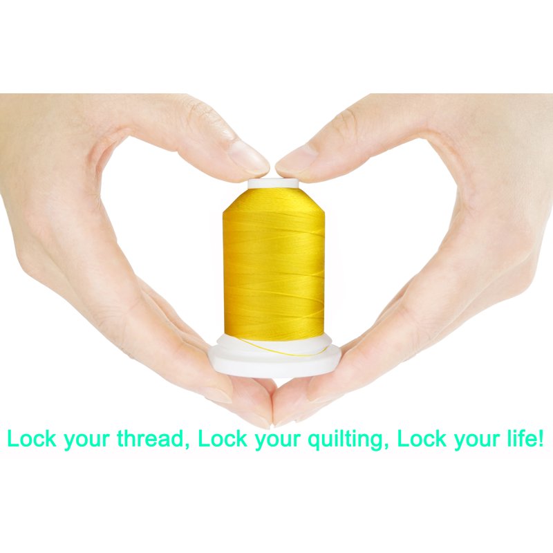 Mercerized Cotton Thread Spool Set for Sewing and Embroidery - 30WT, 600M