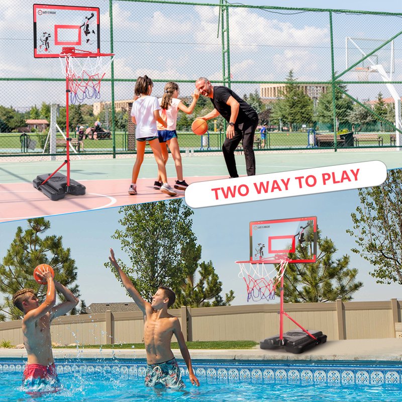 Kids Adjustable Basketball Hoop for Toddlers & Kids 3-8 - Indoor & Outdoor Toy