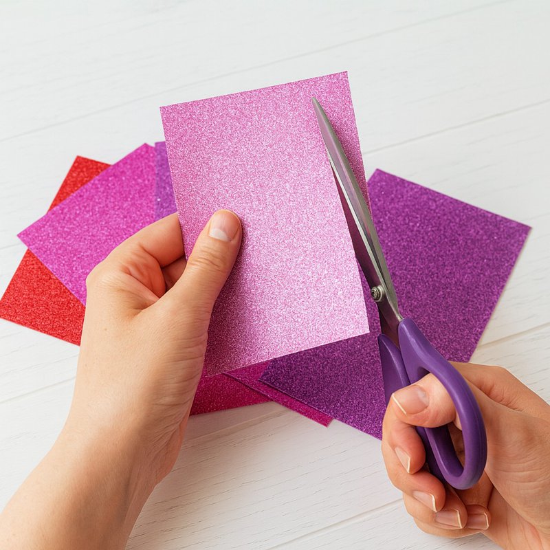 Glitter Berry Craft Paper Pad 12x12 Inches 210 GSM for Scrapbooking & DIY